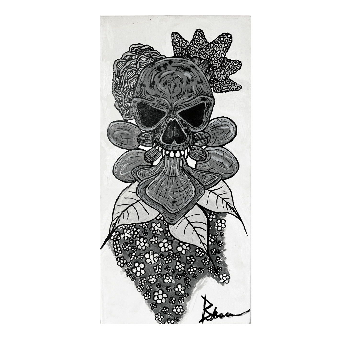 Greyscale Skull