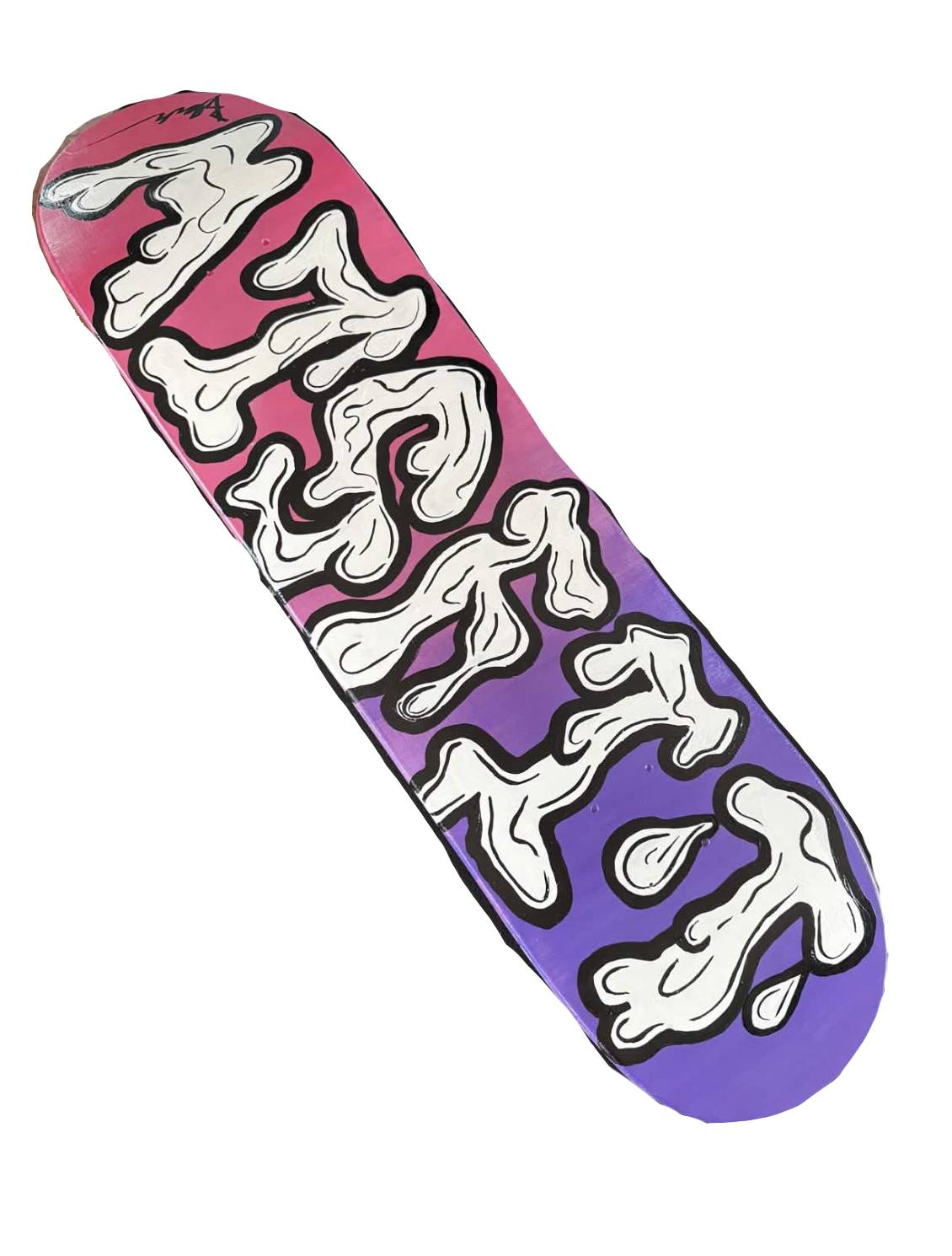 Pink To purple Fade Skateboard