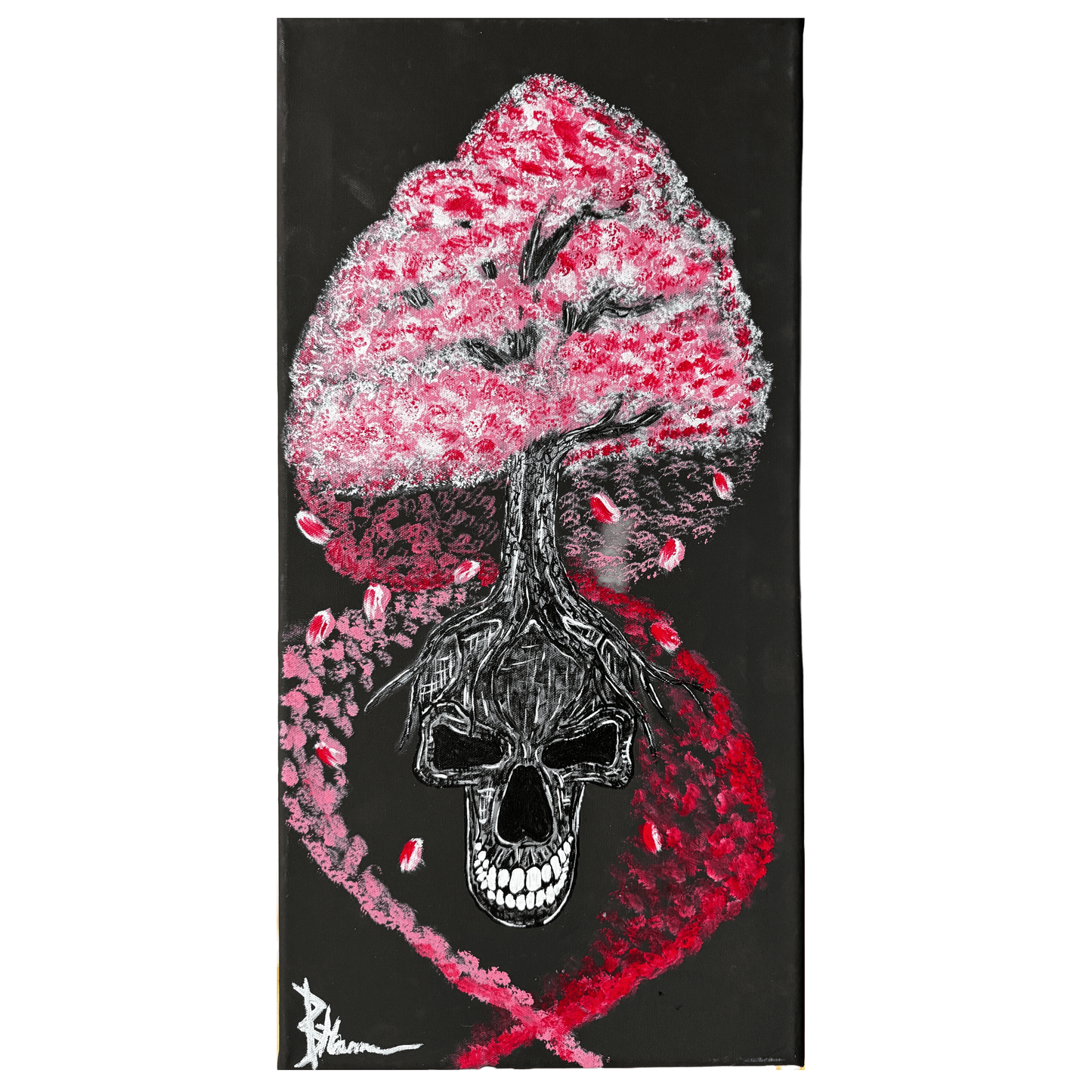 Cherry Blossom Skull
