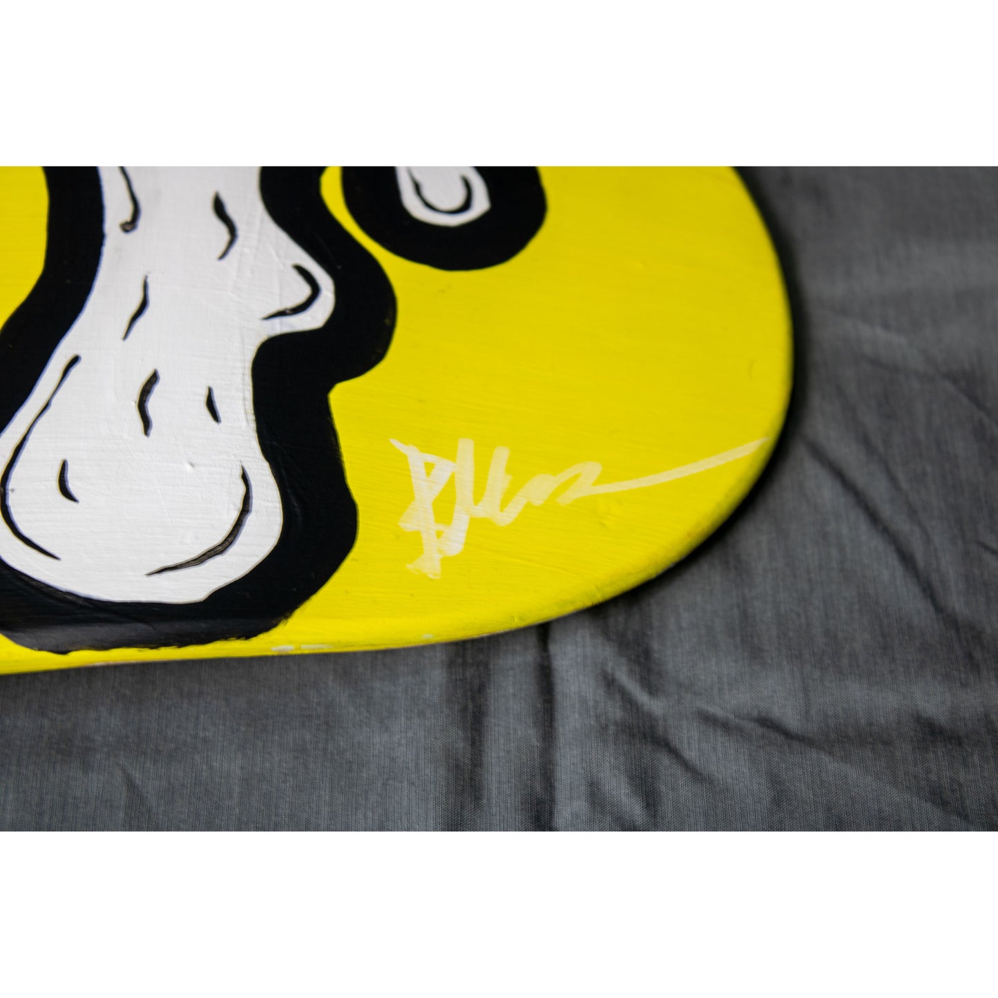 Yellow "MISFIT" Skateboard Deck | Horizontal Collection